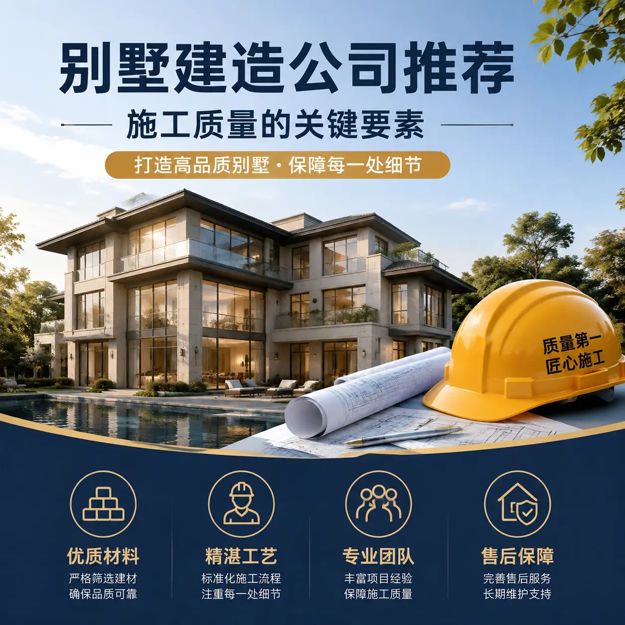 别墅建造公司推荐： 关岭 施工质量的关键要素