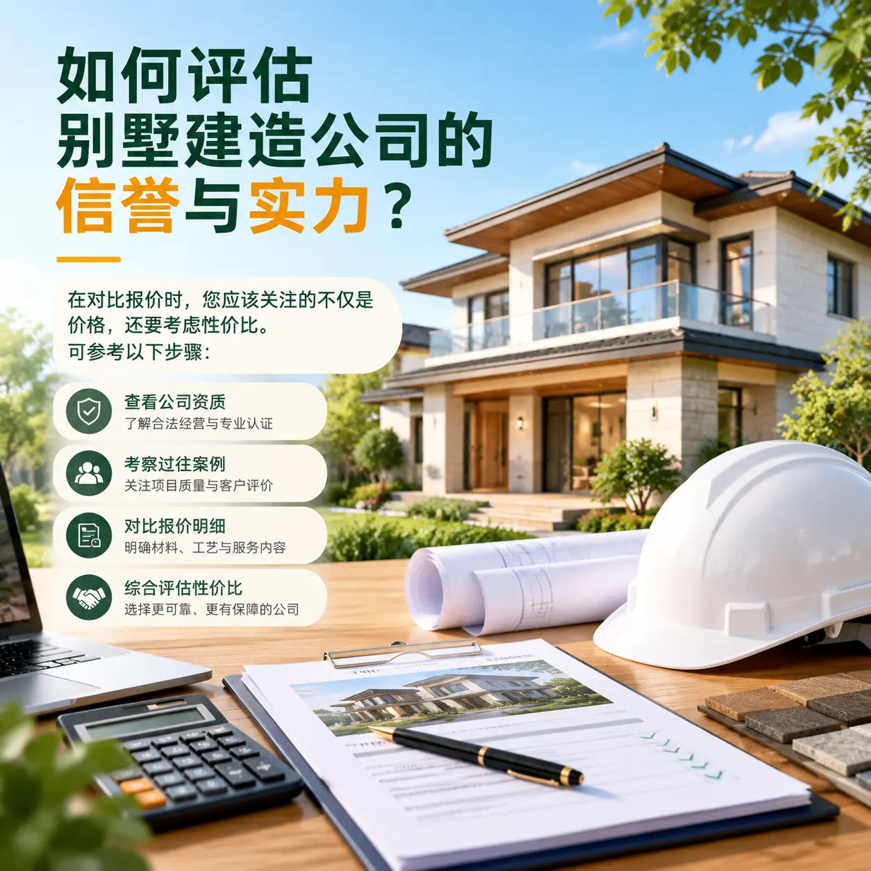如何评估 关岭 别墅建造公司的信誉与实力?