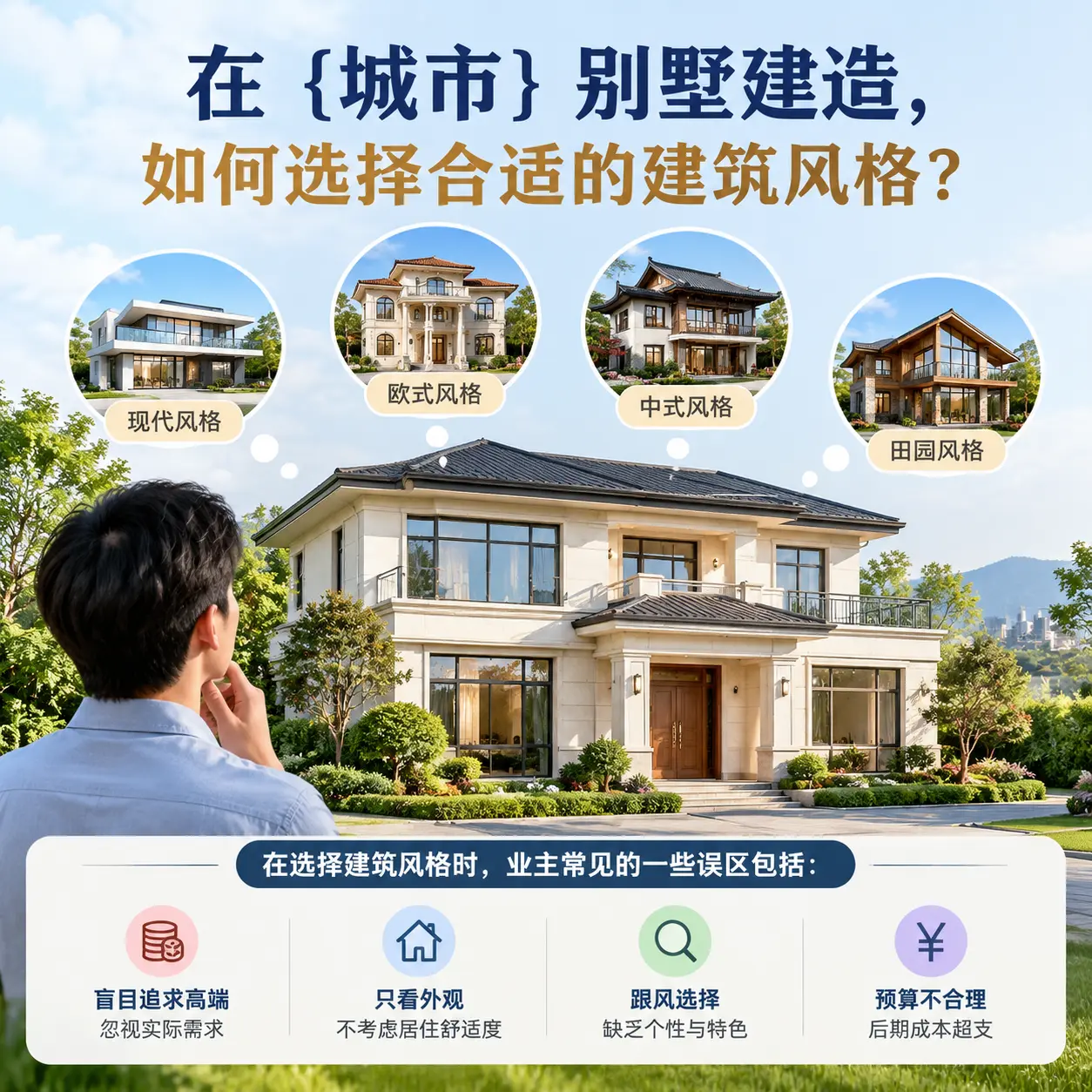 在 关岭 别墅建造，如何选择合适的建筑风格？